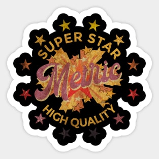 SUPER STAR -Metric Sticker